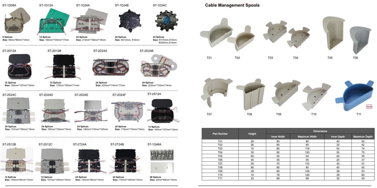 Splice Trays & Cable Spools
